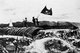 Vietnam: Raising the Vietnamese flag over the bunker of French General Christian De Castries, Dien Bien Phu 1954